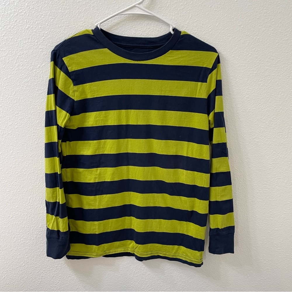 Circo striped long sleeve shirt blue green boys large
